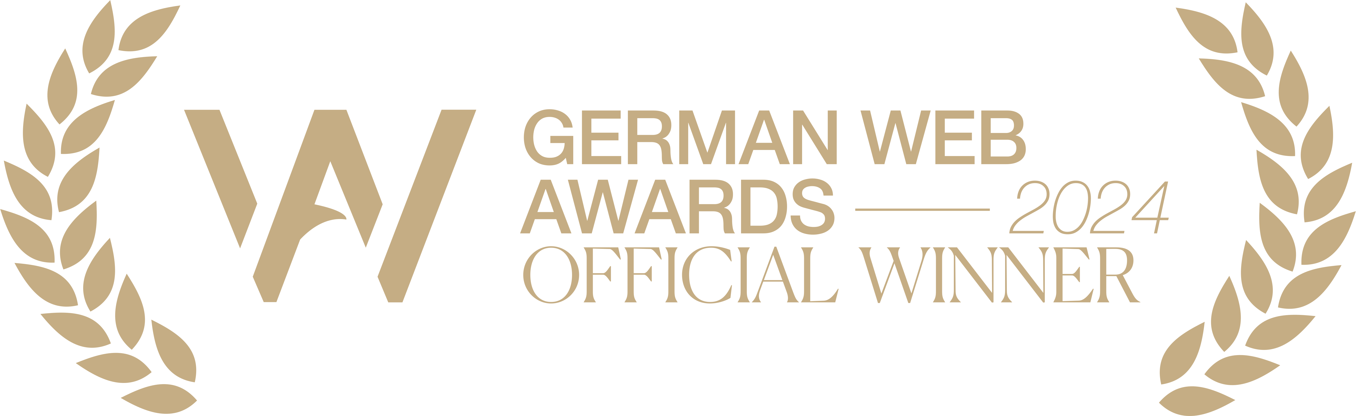 Ausgezeichnet mit dem German Web Award 2024